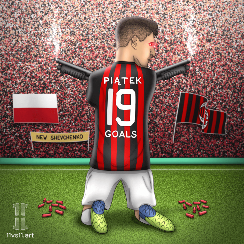19 Piątek's goals at AC Milan