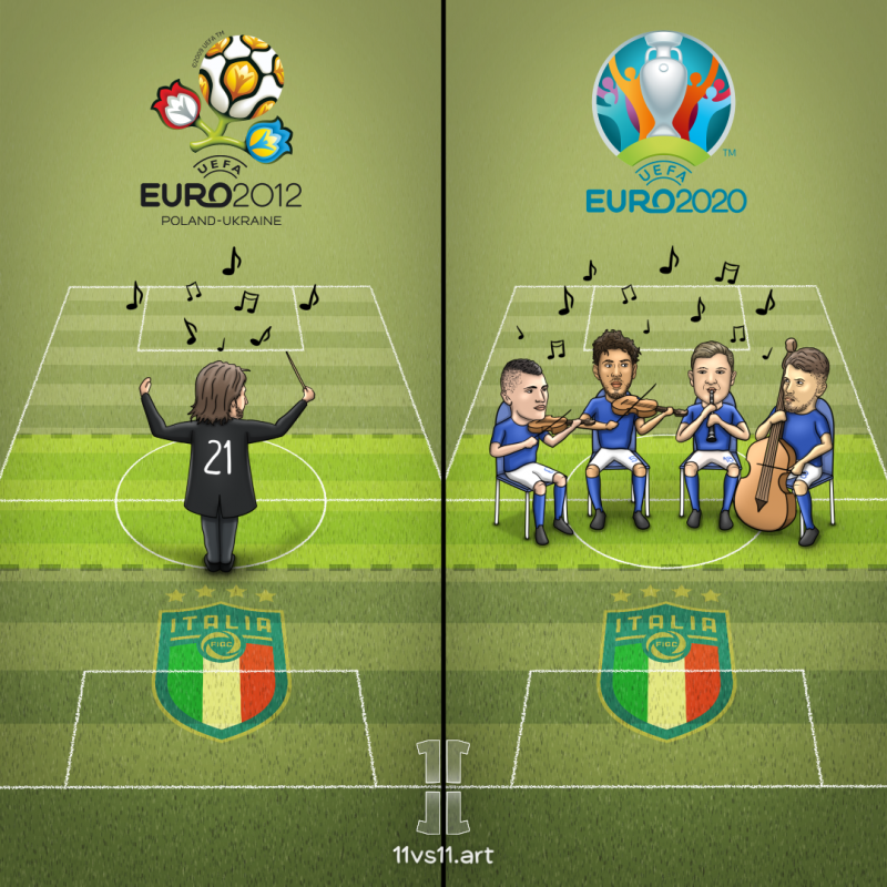 EURO 2020 - Italian midfielders